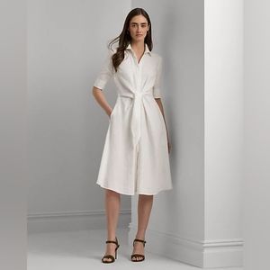 Ralph Lauren Linen Shirtdress Rose